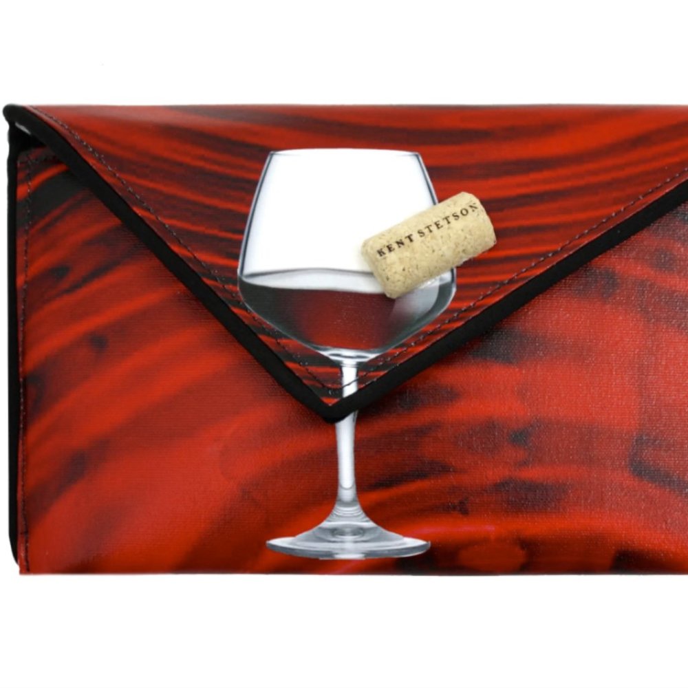 Kent Stetson Red Wine Clutch